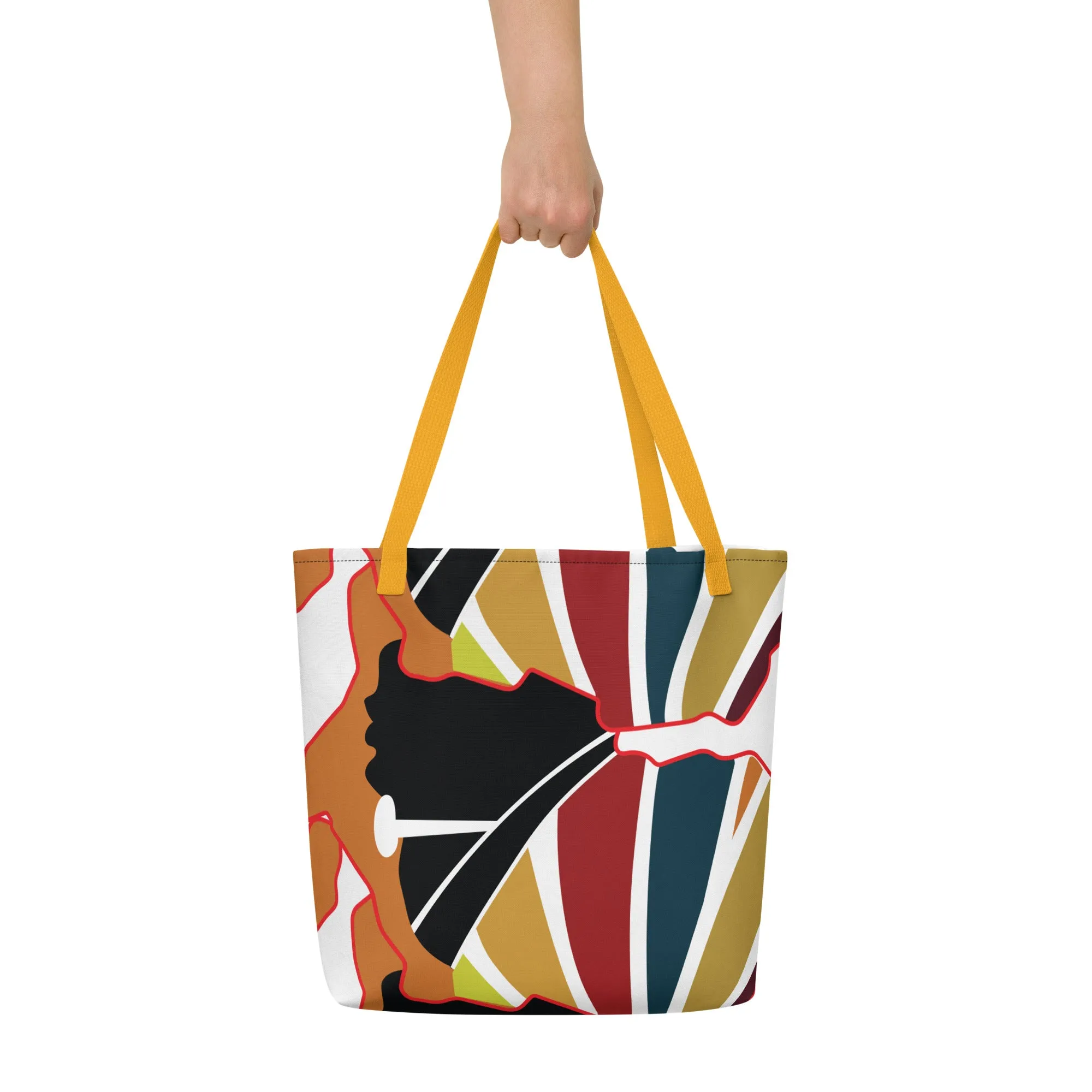 Abi Eso Accessories All-Over Print Large Tote Bag