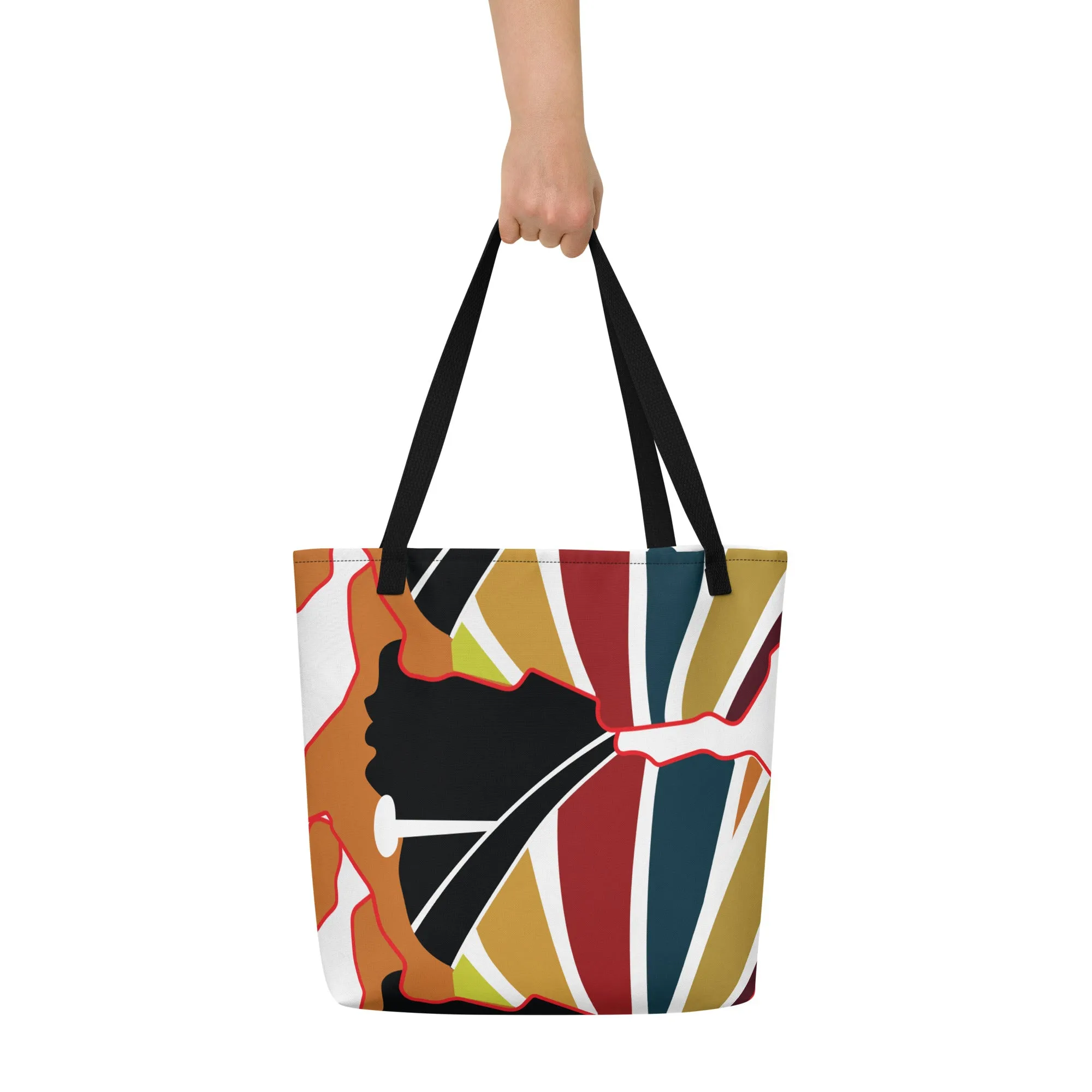 Abi Eso Accessories All-Over Print Large Tote Bag