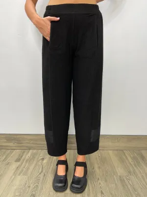 Black Pant with Square Accent