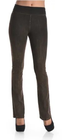 Brown Jewel Pocket Yoga Pants