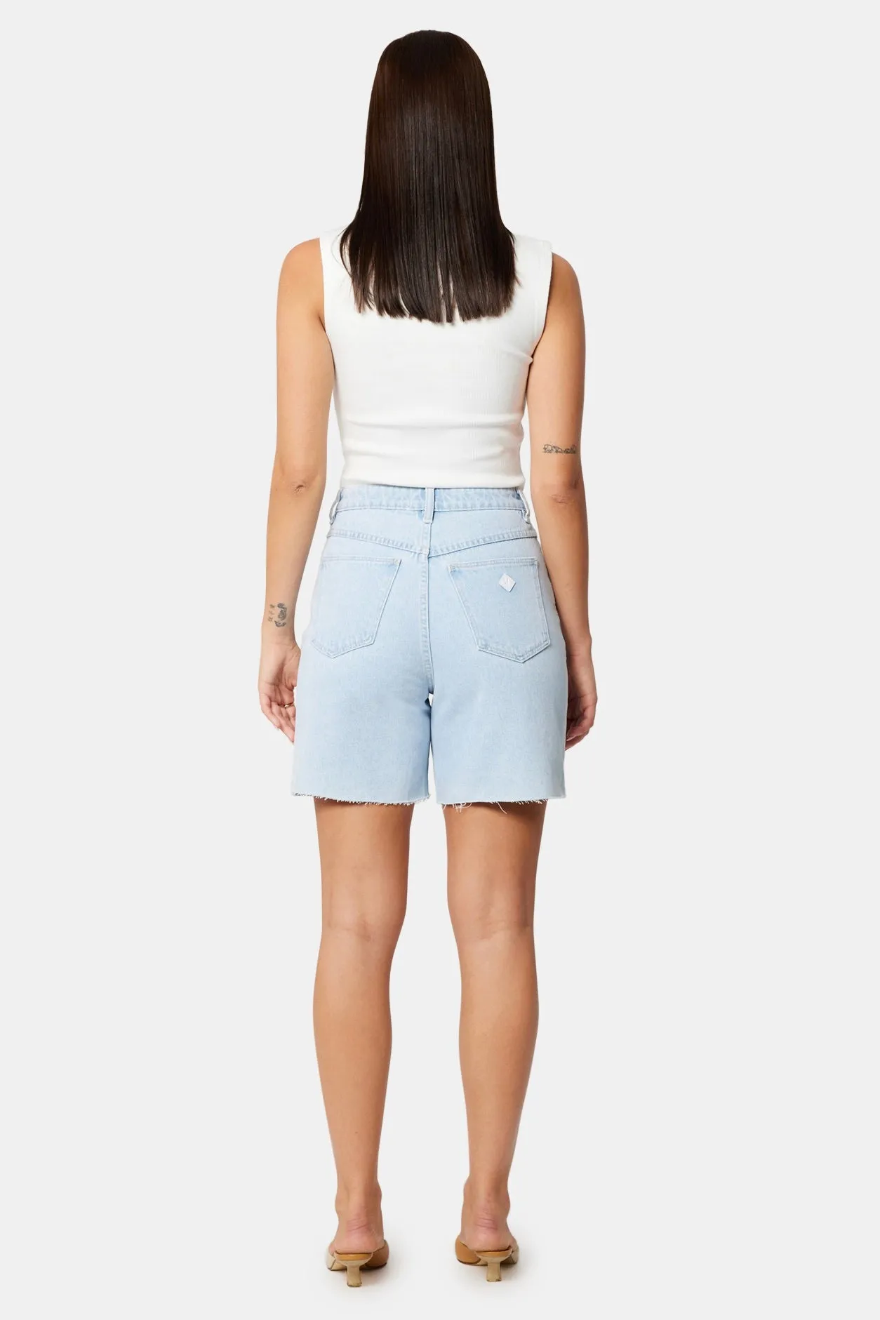 Carrie Kate Light Blue Denim Short