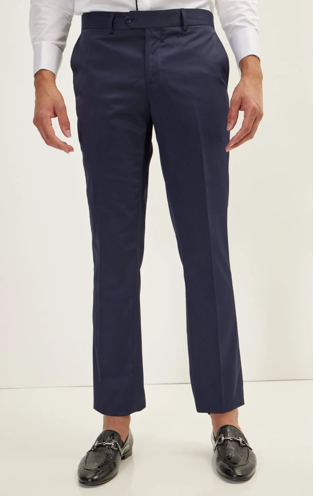 Classic Tuxedo Pants - Navy