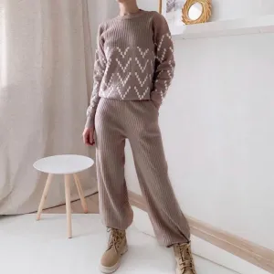 Comfortable Knitted Winter Tracksuit