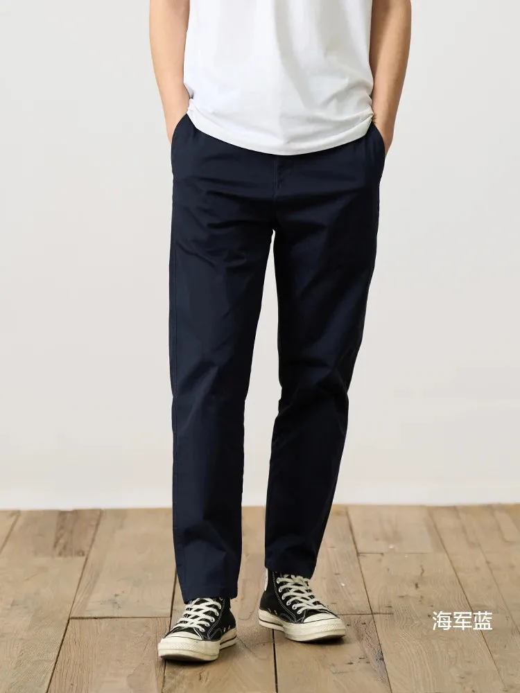 Comfortable Tapered Chinos Pants - Classical Trousers