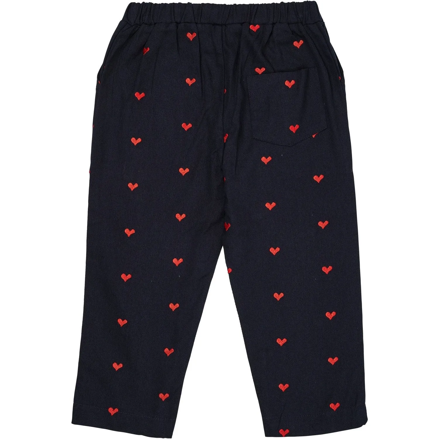 Copenhagen Colors Navy W. Red Hearts Twill Heart Pants