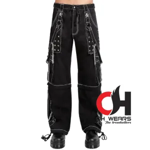 Cyber Chain Gothic Black Electro Rave Pant