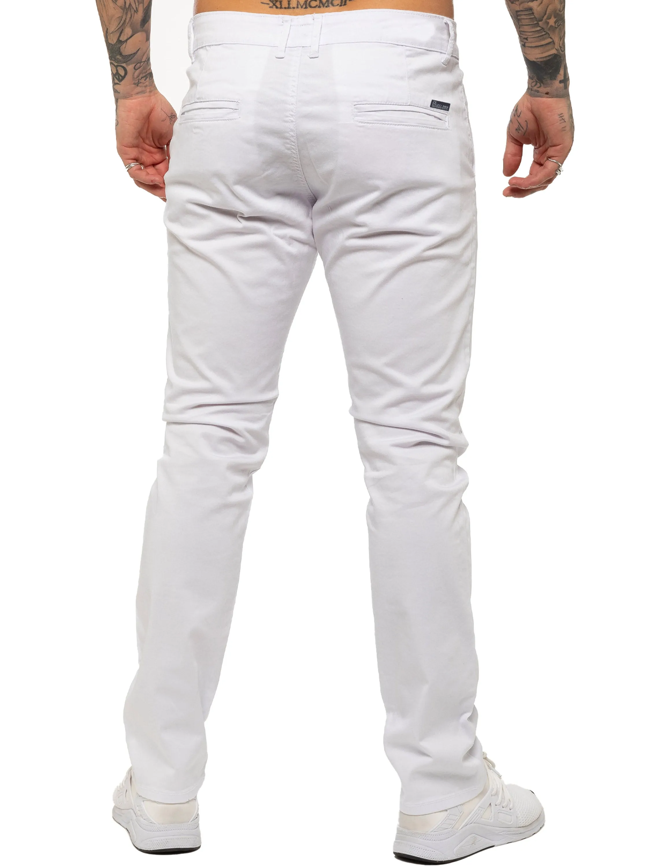 Enzo | Mens Slim Fit Stretch Chino Trousers