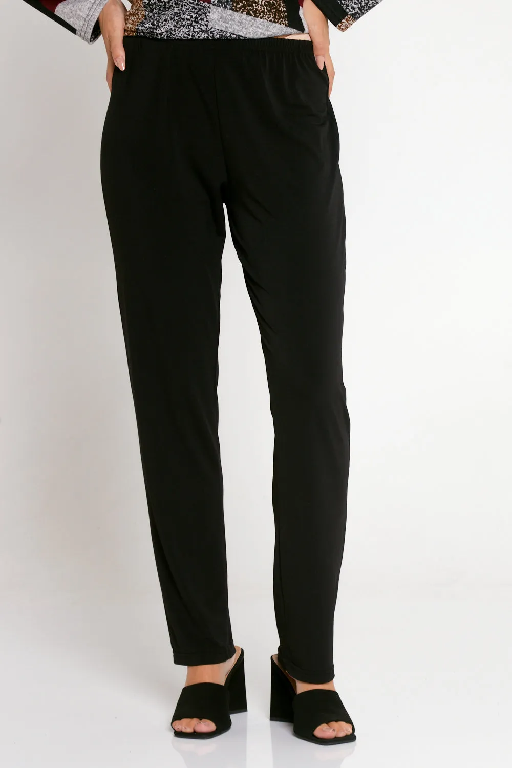 Gianna Lightweight Fleece Pants - Black