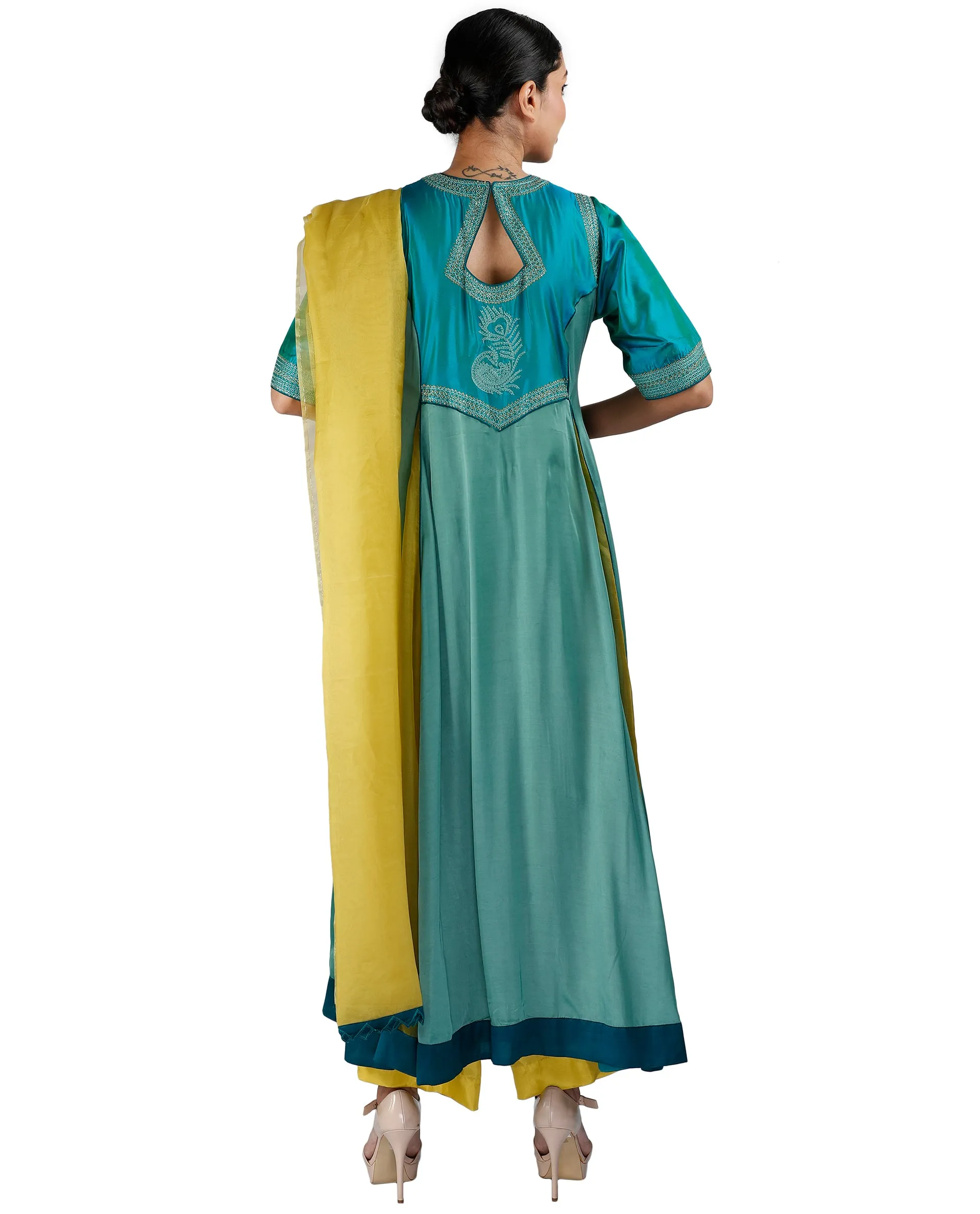 Green Salwar