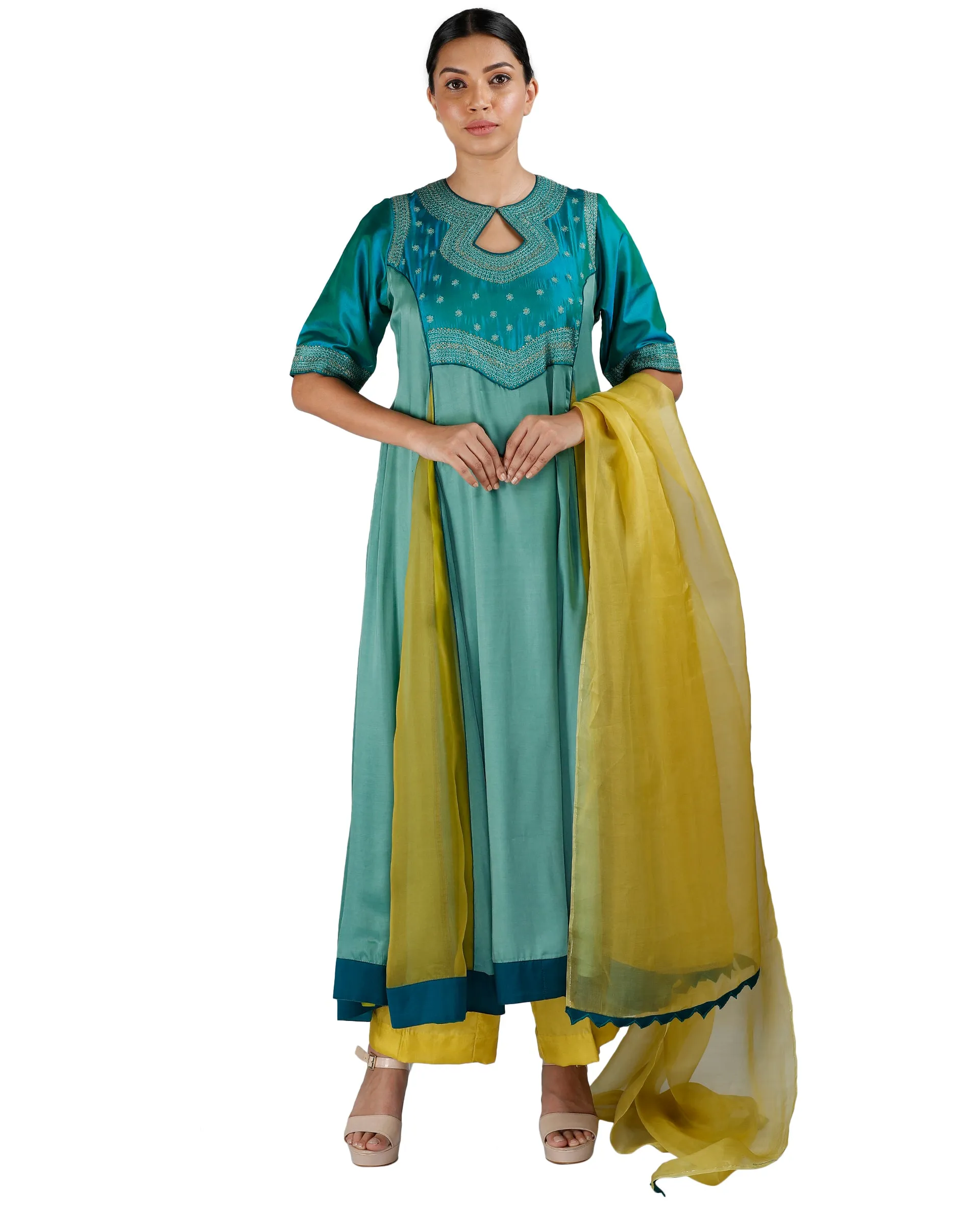 Green Salwar