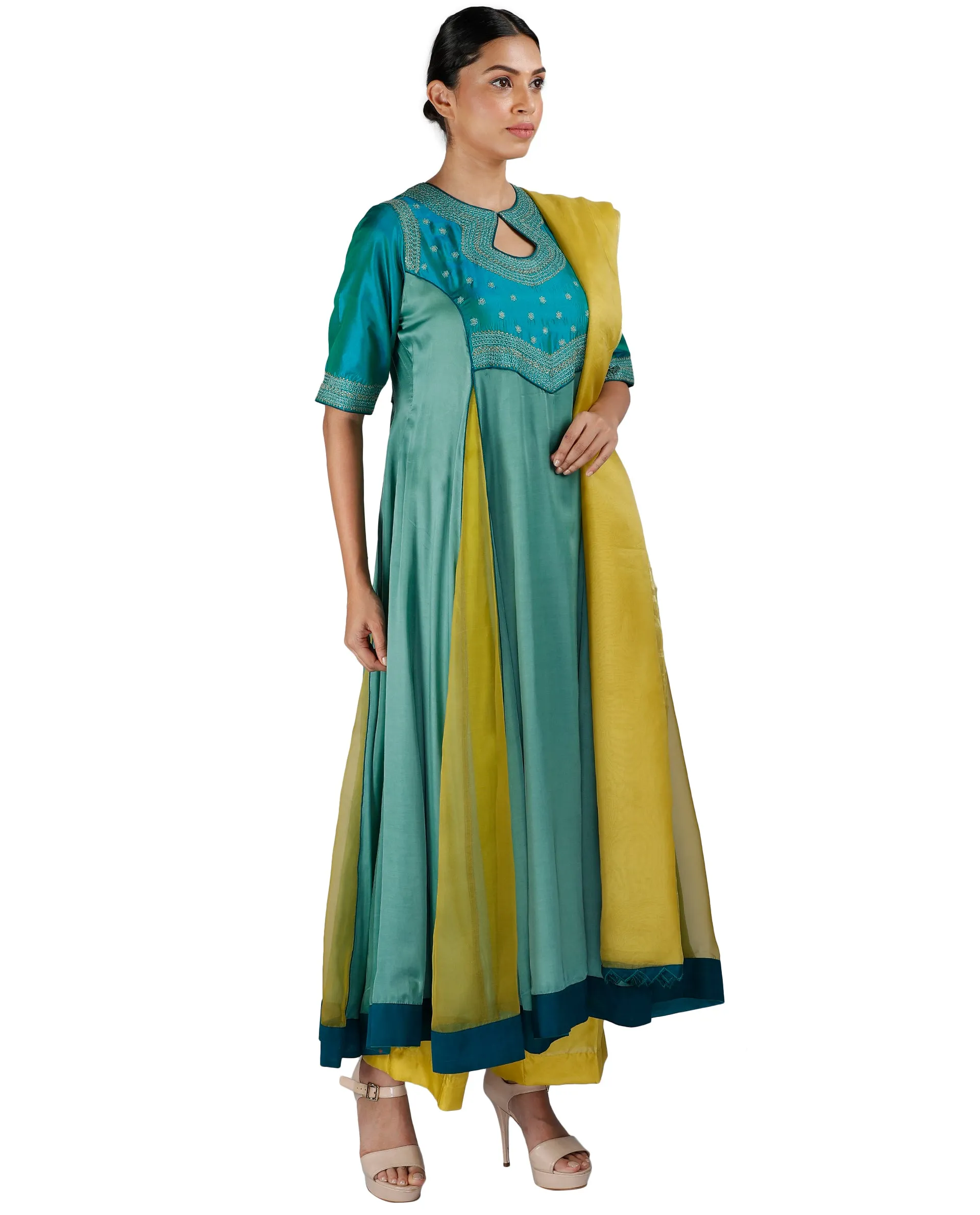 Green Salwar