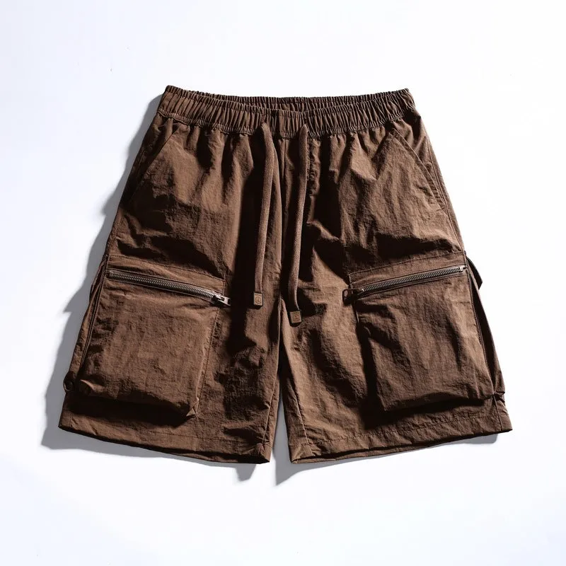 ICE SILK SPORTS SHORTS LIGHT AND THIN QUICK DRYING LOOSE SPORTS AND CASUAL CARGO SHORT