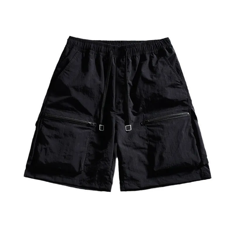 ICE SILK SPORTS SHORTS LIGHT AND THIN QUICK DRYING LOOSE SPORTS AND CASUAL CARGO SHORT