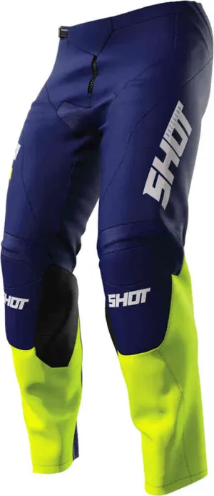 Kids Draw Reflex Shot Motocross Pants Blue/Fluorescent Yellow