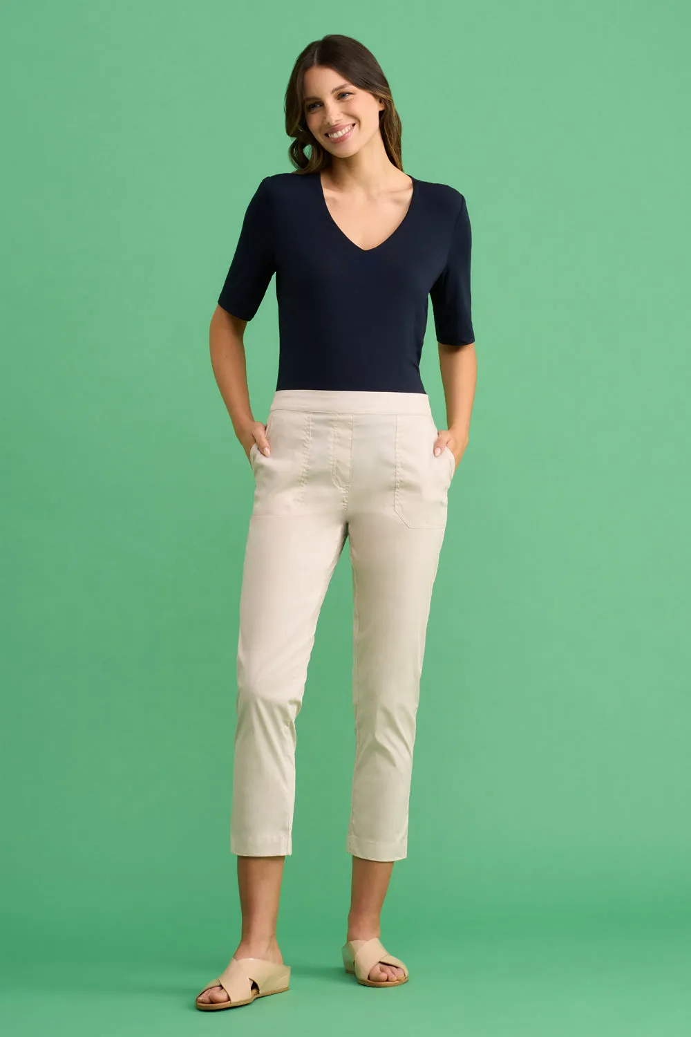 Lightweight Cotton Pant - Pebble