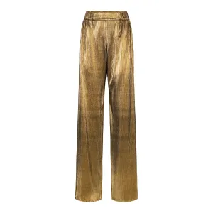 Lightweight Wide Leg Pant - Gold