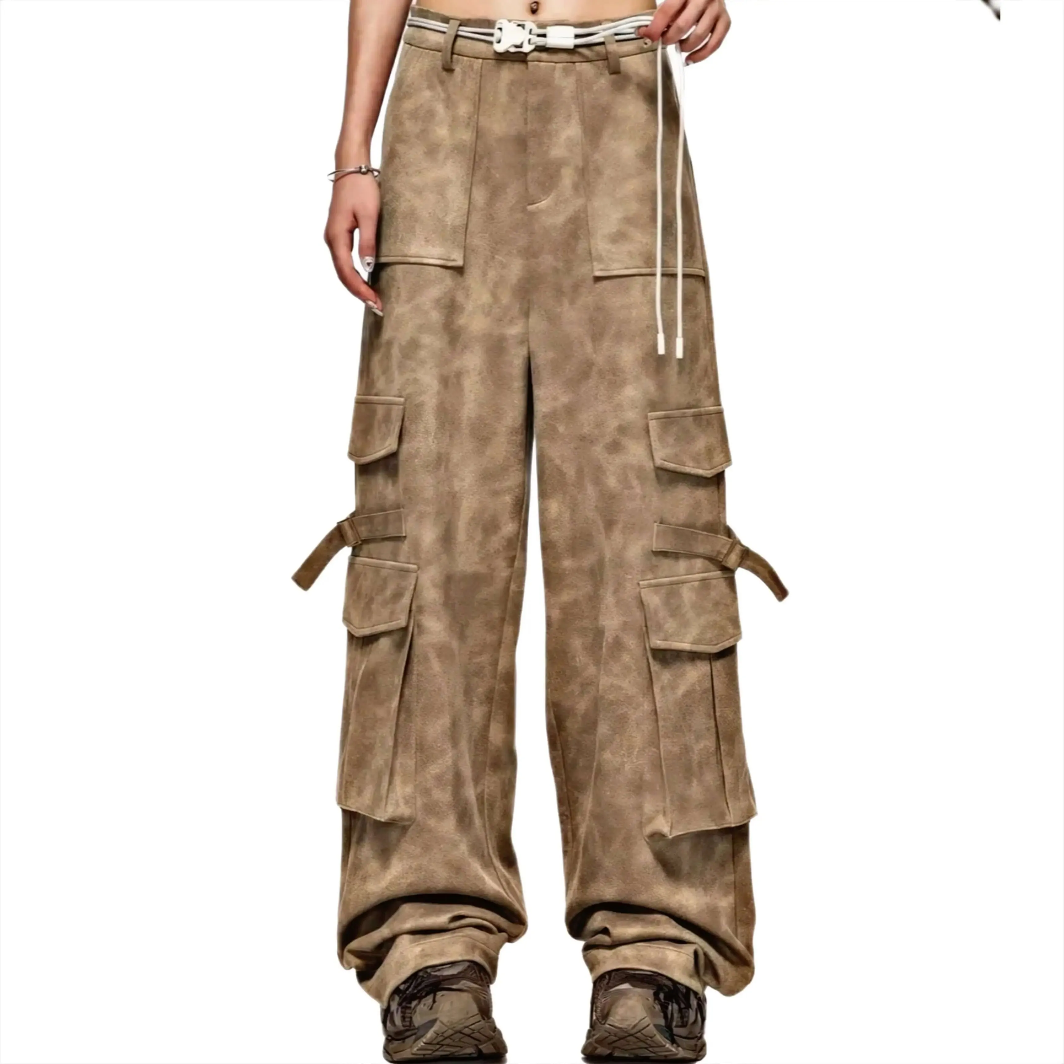 Multiple Pockets Pants . Y2k Streetwear style baggy jeans