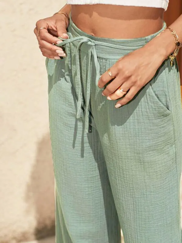 New Model Loose Elastic Pleated Fashionable Casual Pants