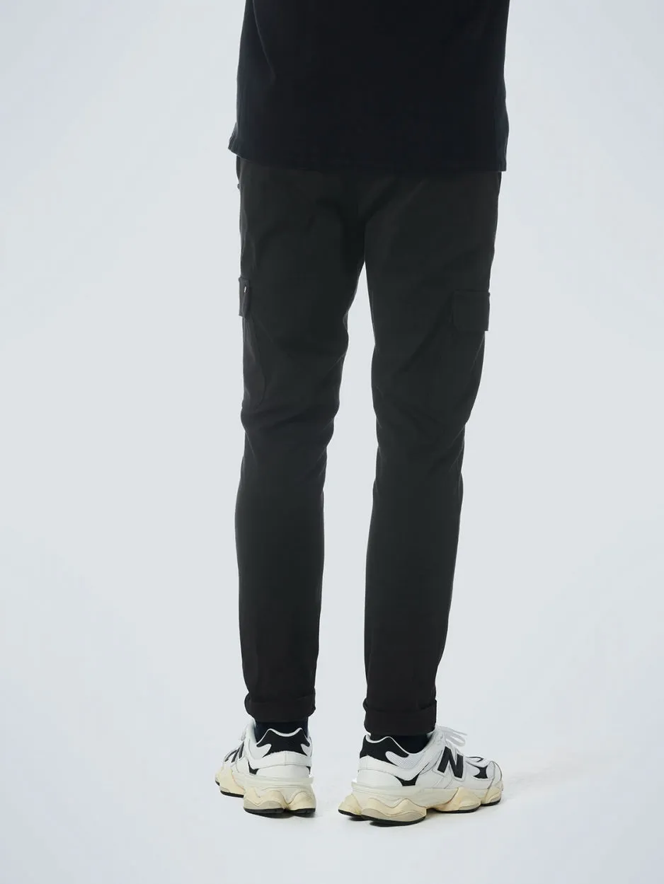 Pants Cargo Stretch Jersey | Black