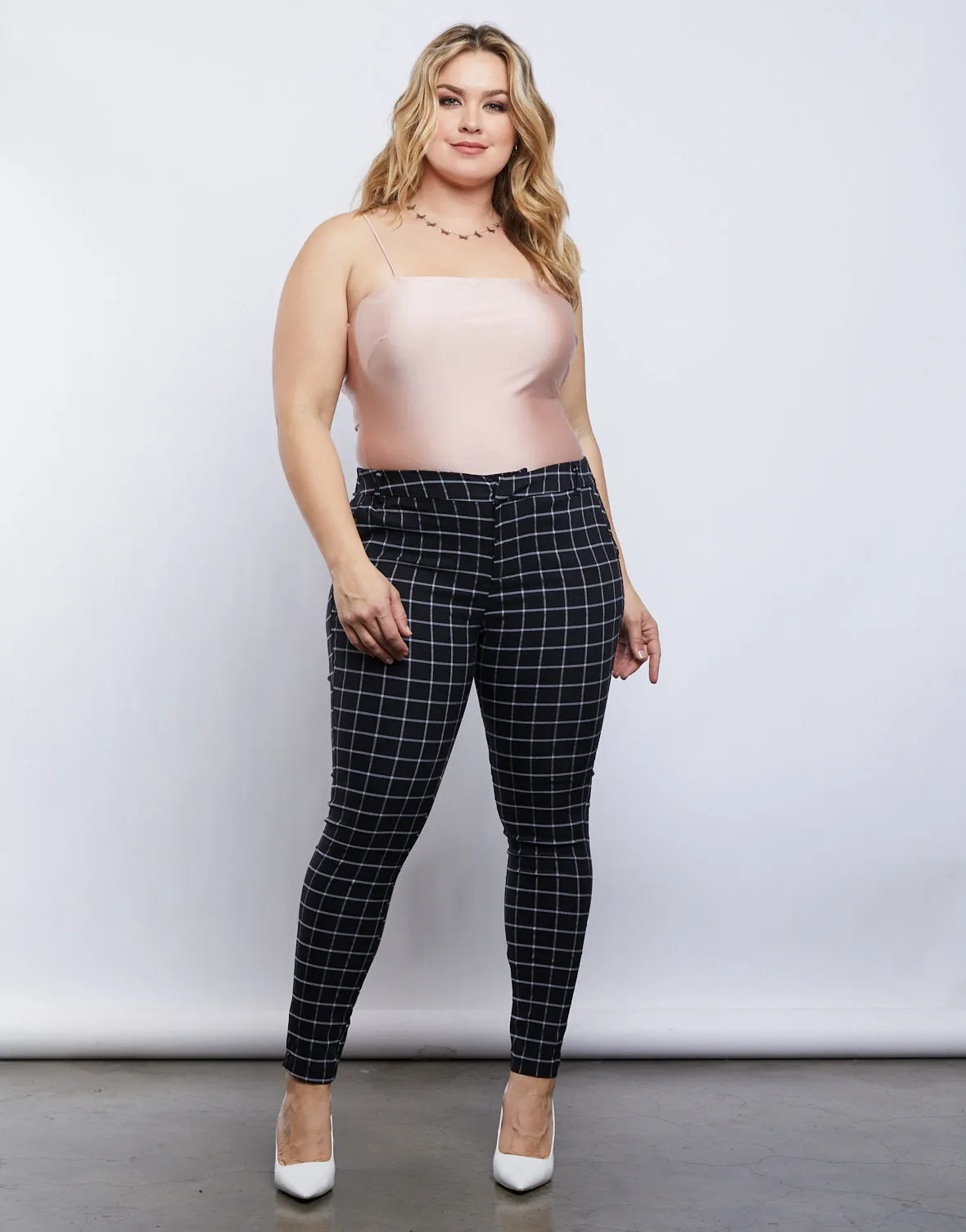 Plus Size Jessie Grid Pants