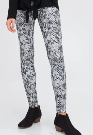 Snakeskin Print Leggings