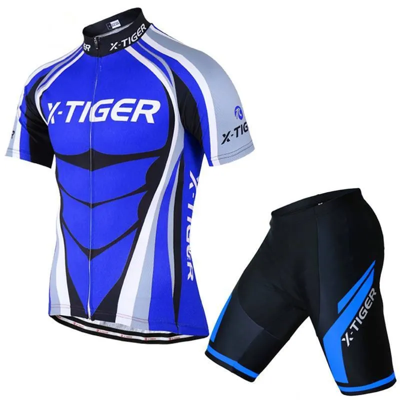 Summer Comfortable Men's Polyester Cycling Clothing Set