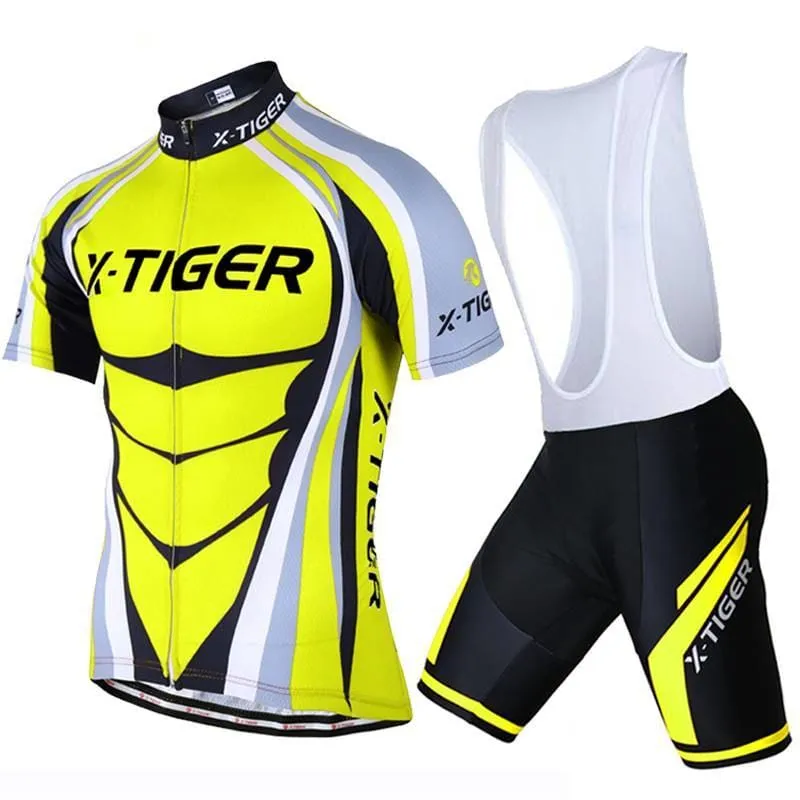 Summer Comfortable Men's Polyester Cycling Clothing Set