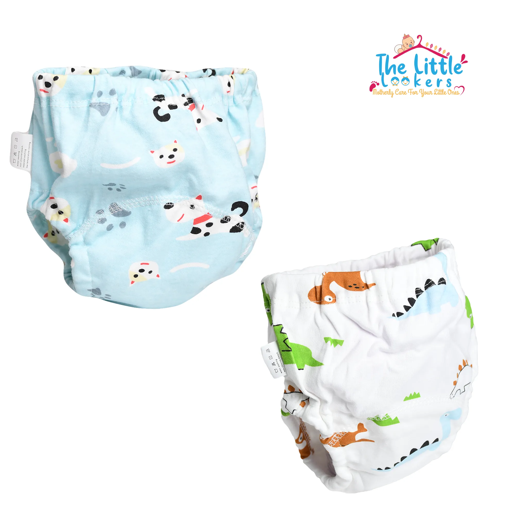 THE LITTLE LOOKERS Potty Training Pants for Babies I Reusable & Waterproof Pull up Underwear | Cloth Diaper for Babies (Pack of 2)