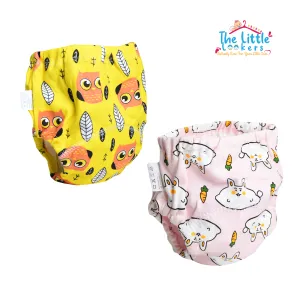 THE LITTLE LOOKERS Potty Training Pants for Babies I Reusable & Waterproof Pull up Underwear | Cloth Diaper for Babies (Pack of 2)