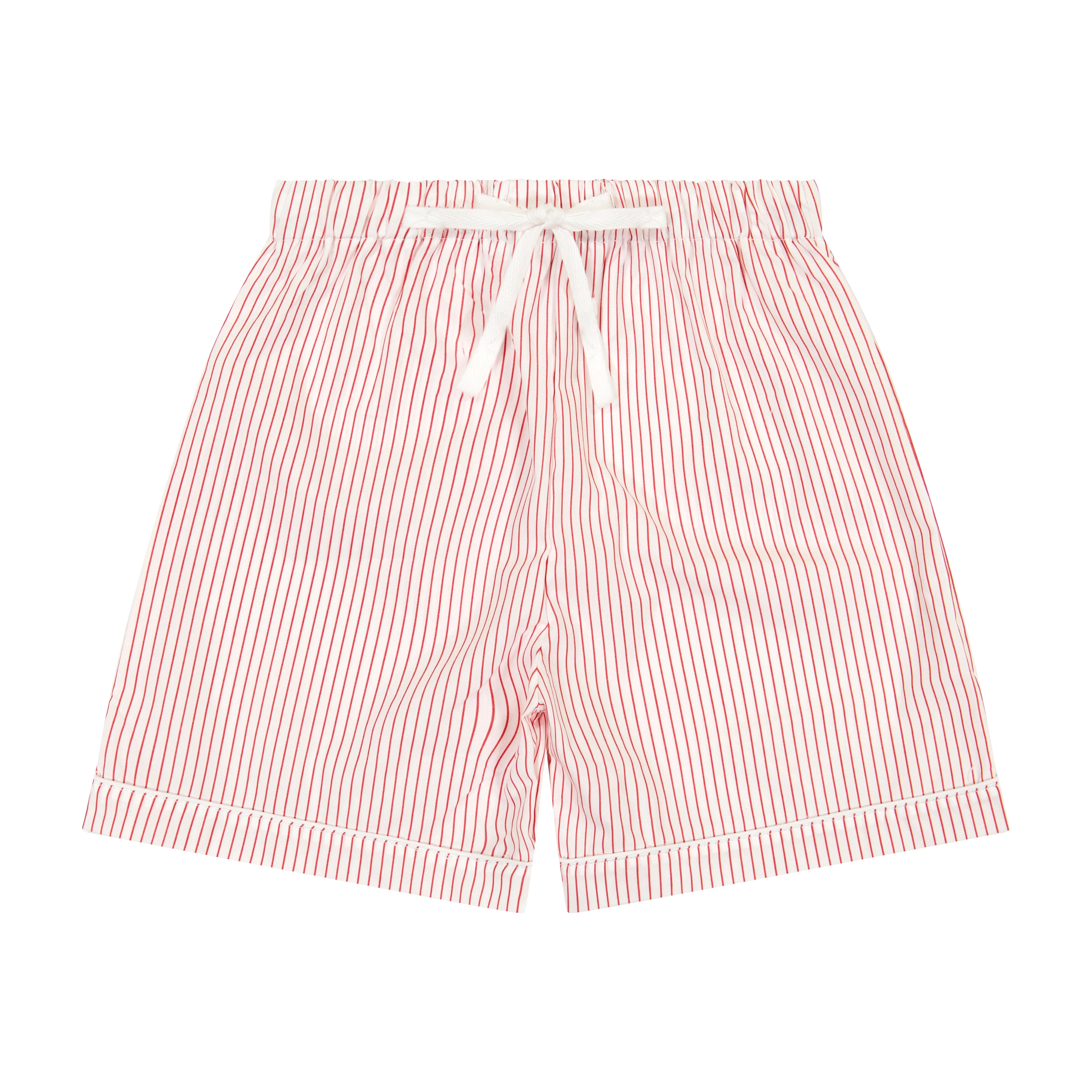 Tucker 2 Piece Short Sleeve Lounge Set Red Stripe