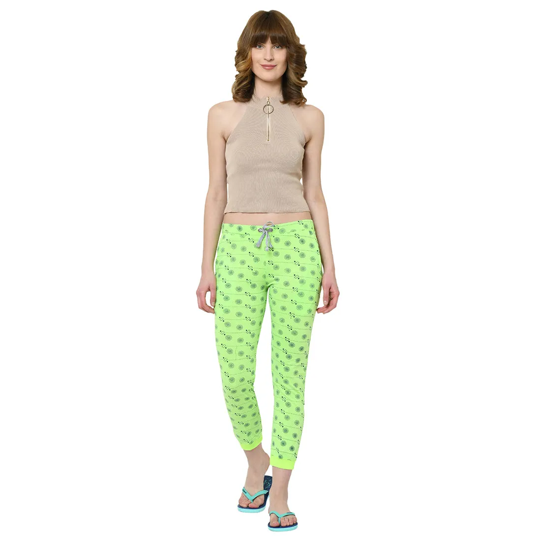 Vimal Jonney Green Trackpant For Women's