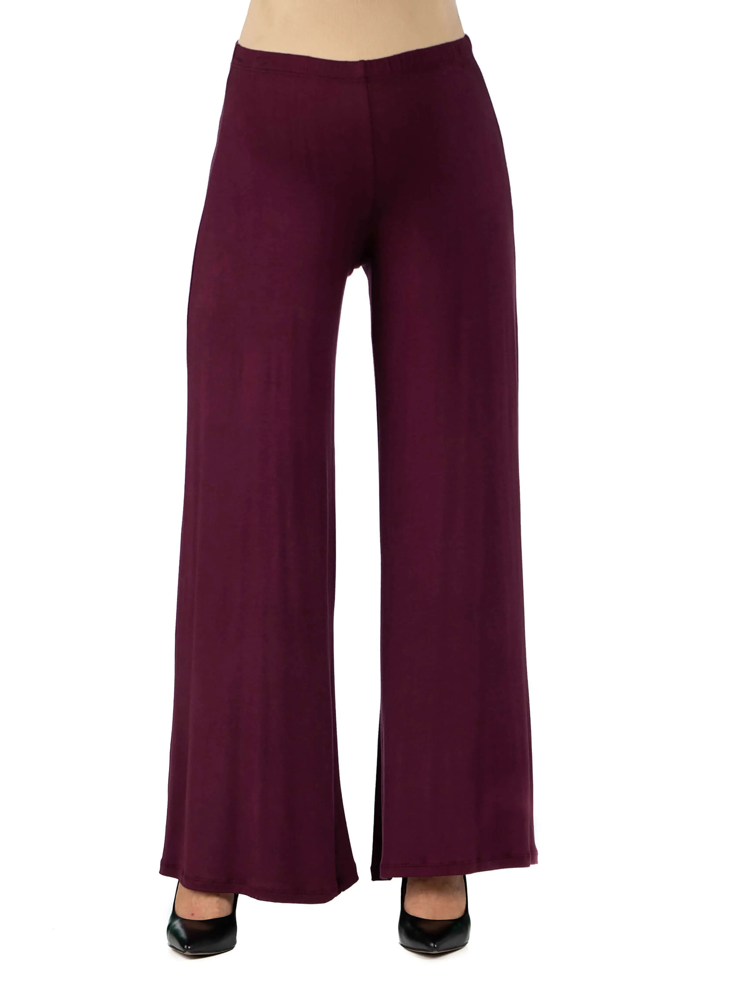 Womens Comfortable Solid Color Maternity Palazzo Pants